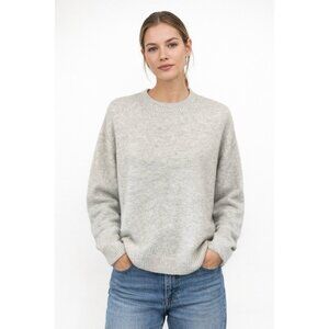 Lovers + Friends Gray Wool Blend Sweater Women’s Size L Pullover Crewneck Cozy
